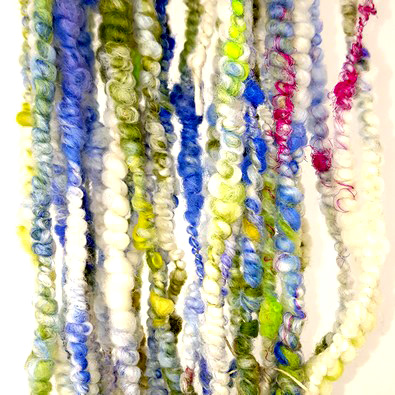 coiled art yarn